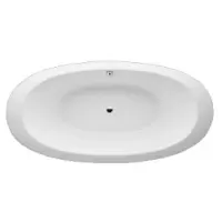 Laufen ILBAGNOALESSI 2030x1020x460mm, avec cadre de pied, blanc, H2439700000001, H2439700000001