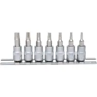 Ks Tools Set di bussole Torx da 1/4" 7 pz. T10-T40 - 911.1458