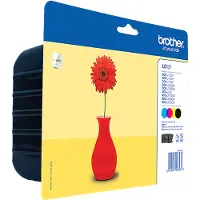 Brother Cartuccia stampante LC-121VALBP - 4 colori Multipack