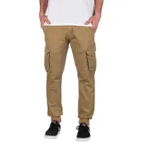 REELL Reflex Rib Cargo Pantaloni tempo libero Uomo (S - Regular, beige)