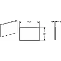 Geberit Sigma plaque de recouvrement, 115.768.46.1, 115.768.46.1