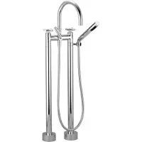 Dornbracht TARA Mélangeur bain/douche à deux trous pour montage indépendant, inverseur rotatif bain/douche saillie 220mm, 25943892-00, 25943892-00