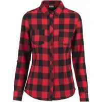 Urban Classics Camicia da donna rosso fuoco / nero