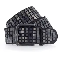 B.belt Cintura Vera Pelle 100 cm nero