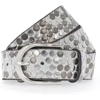 B.belt Cintura Vera Pelle 100 cm bianco