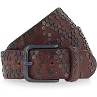 B.belt Cintura Vera Pelle 95 cm marrone