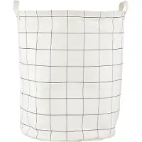 House Doctor Cestino Portaoggetti Squares Laundry Bag H50 Cm