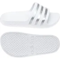 Adidas Scarpe da spiaggia / da bagno 'Adilette Aqua' argento / bianco