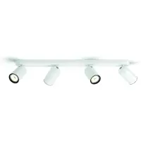 Philips lampada da parete e soffitto Spot MyLiving bianco max. 4 x 5,5W GU10 senza lampadina orientabile