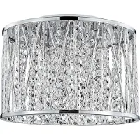Luxera Plafoniera STIXX 4xG9/33W, argento/chiaro, Ø: 34 H: 24,5 cm, attacco G9