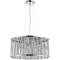 Luxera STIXX lampada a sospensione 6xG9/33W, argento/chiaro, Ø: 45 H: 150 cm, attacco G9