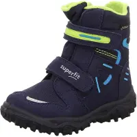 Superfit Stivale 'Husky' blu / verde neon