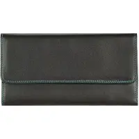 Mywalit Portafoglio Vera Pelle 17 cm nero