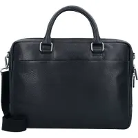 Leonhard heyden Berlin Valigetta Vera Pelle 39 cm Vano porta PC nero