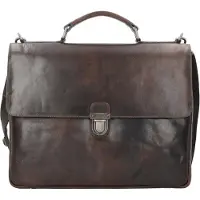 Leonhard heyden Roma Valigetta Vera Pelle 39 cm Vano porta PC marrone