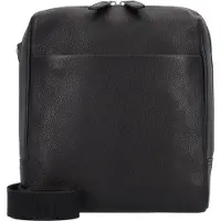 Leonhard heyden Berlin Borsa a tracolla Vera Pelle 21 cm nero