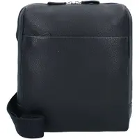 Leonhard heyden Berlin Borsa a tracolla Vera Pelle 23 cm nero
