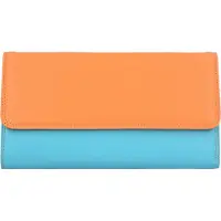 Mywalit Portamonete 'Tri-fold' turchese / lilla neon / arancione / arancione neon