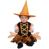 MOM Costume Da Piccola Strega Arancione Per Neonato