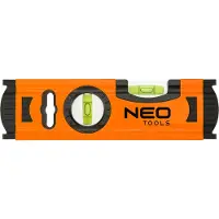 Neo Tools Livella in alluminio 20 cm, 2 fiale
