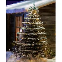 Konstsmide Decorazione natalizia , albero a LED con anello, 8 fili da 50 diodi ciascuno, 400 diodi color ambra, 200 dei quali con effetto glimmer, per esterni