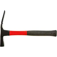 Top Tools Martello da muratore 600 g, manico in fibra di vetro