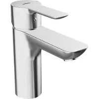 Hansa HANSALIGNA Mitigeur de lavabo, sans vidage, avec dispositif de sécurité, saillie : 108mm, chromé, 06082203, 06082203