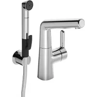 Hansa HANSADESIGNO Style Mitigeur de lavabo et douchette, saillie 151mm, 51342201, 51342201