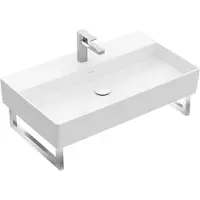 Villeroy & Boch Memento 2.0 lavabo mural, 1 trou pour robinet, avec trop-plein, non poncé, 800x470mm, 4A2280R1, 4A2280R1