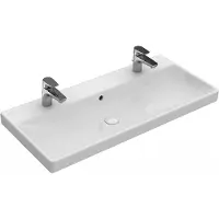 Villeroy & Boch Avento lavabo armoire, 2 trous pour robinet, avec trop-plein, 1000x470mm, 4156A401, 4156A401