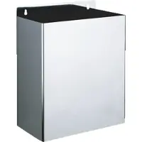Delabie Cestino rettangolare W.-Mont. 13l in acciaio inox hgl.pol.