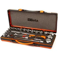 Beta Cassetta porta attrezzi completa di utensili set 17pz. da lavoro con chiavi a bussola da 1/2" 920A/C17M