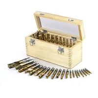 HBM Set di frese HSS - Tin Coated 20 pezzi Modello 1