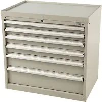 HBM 6 cassetti Armadio portautensili Profi 88 x 58 x 80 cm nero