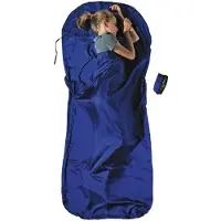 Cocoon Kid's Silk Travelsheet Sacco a pelo da viaggio Bambini (180 x 76 cm, blu)