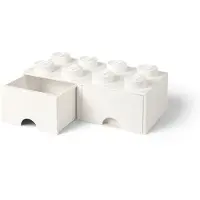LEGO Cassetto-mattoncino a 8 bottoncini - Bianco
