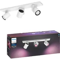 Philips Hue White & Color Ambiance Faretto Triplo Argenta