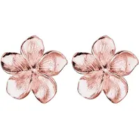 Elli Orecchini 'Frangipani Blüte' oro rosé