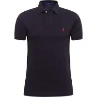 Ralph Lauren per uomo. 710795080006 Polo nera in piquet Slim Fit (S), Nero, Casual, Cotone, Manica corta