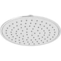 OEM Wiesbaden Soffione a pioggia in ABS - Diametro 20cm - Cromo/Grigio