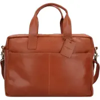 Burkely Vintage Valigetta Vera Pelle 41 cm Vano porta PC marrone