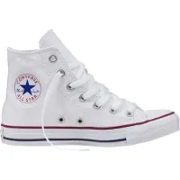 Converse - Sneakers alte in tela - Chuck Taylor All Star Classic High Optical White per Uomo - Taglia 37 - Bianco