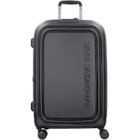 Mandarina Duck Logoduck + 4 ruote Carrello M 32 cm espandibile nero