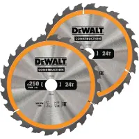 DeWalt Set lame da sega circolare DT1963-QZ 3 pezzi 250x30mm 2x24 denti 1x48 denti