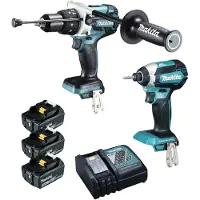 Makita Kit DLX2174TJ1 (DHP481 + DTD153 + 3 x 5,0 Ah + DC18RC + MAKPAC 3)