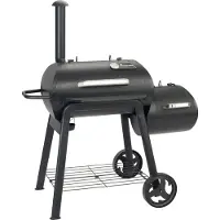 Landmann Smoker Vinson 300 - nero - Accessori per esterni, articoli per barbecue, accessori per il tempo libero, ideali per l'area barbecue e per l'uso all'aperto