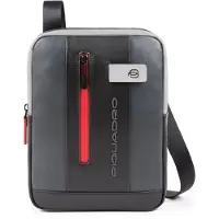 Piquadro Urban iPad Sleeve Borsa a tracolla Pelle Nero Grigio CA1816UB00 21 x 27 x 6 cm — Custodia iPad