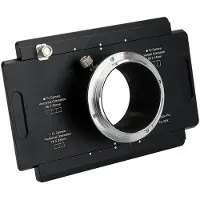 Fotodiox Pro Adattatore per attacco obiettivo, Fujifilm G-Attacco GFX Back to Large Format 4x5 View Cameras con a Graflok Rear Standard (con Shift / Stitch Adattatore) (4x5-GFX-Pro)