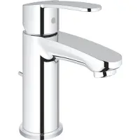 GROHE Eurostyle Cosmopolitan Mitigeur monocommandé pour lavabo, S-Size, saillie 100mm, vidage à tirette, EcoMode, 2338720E, 2338720E