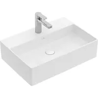 Villeroy & Boch Memento 2.0 lavabo à poser, 1 trou pour robinet, sans trop-plein, brut, 500x420mm, 4A0751R1, 4A0751R1